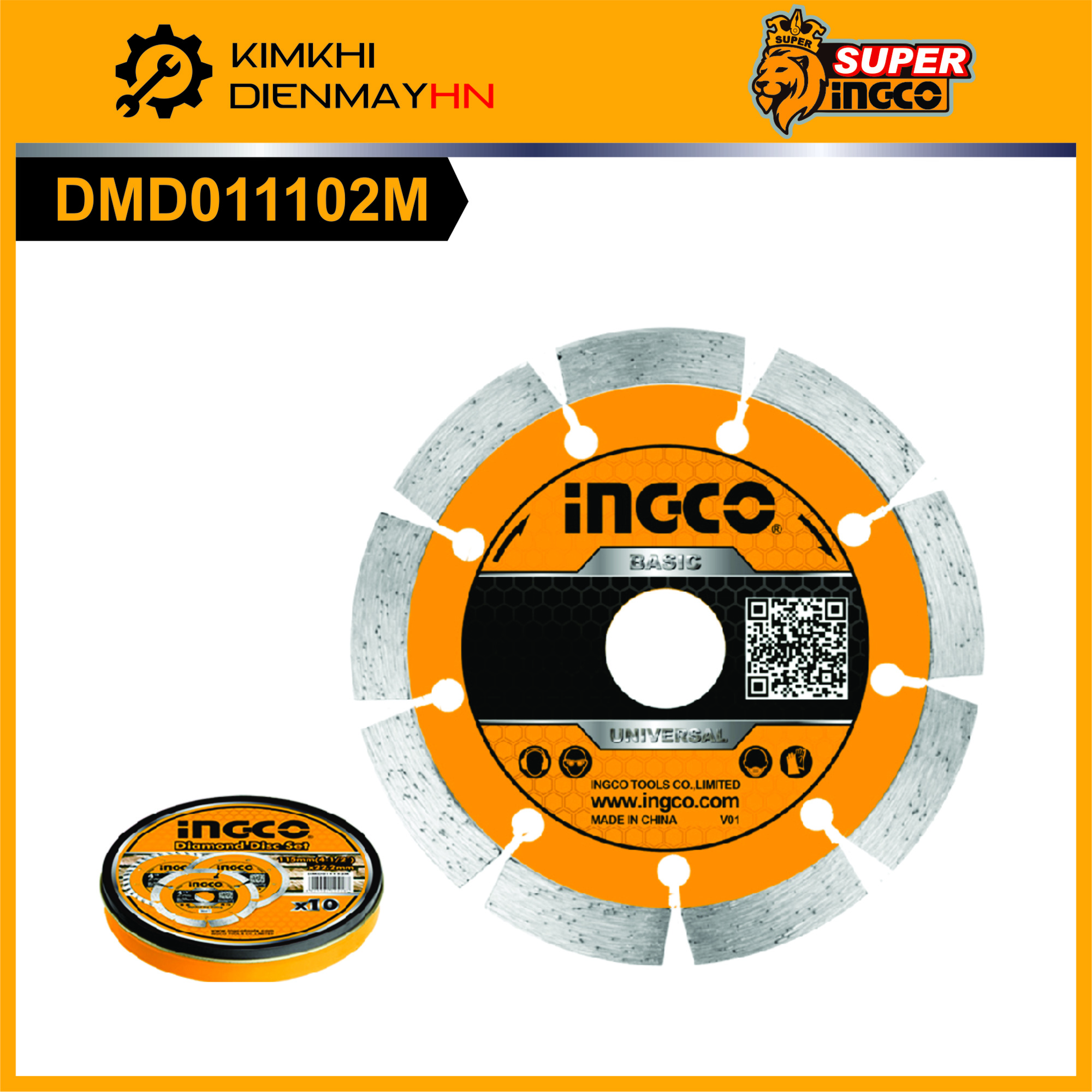 Đĩa cắt gạch khô INGCO DMD011102M