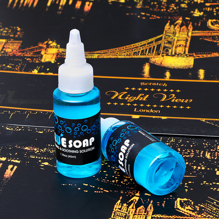 Blue soap 40ml tạo bọt lau mực xăm