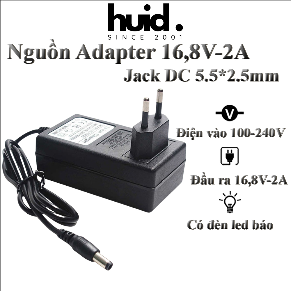 Nguồn adapter tự ngắt 16,8v-2a