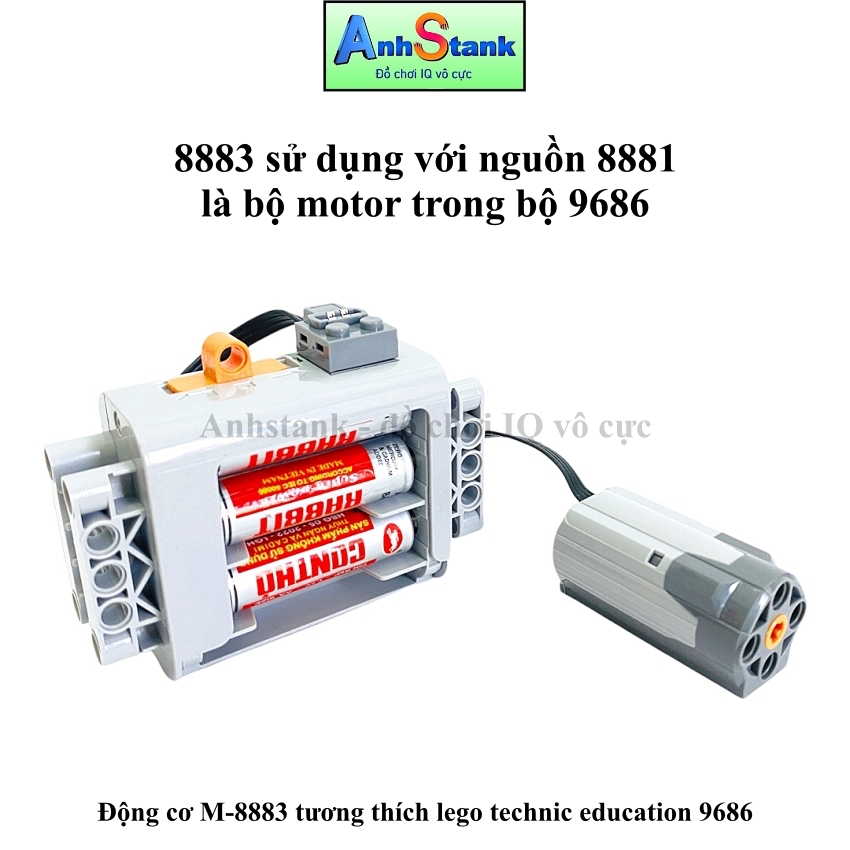 [Hoàn tiền 10%]Mô hình lắp ráp Motor Cỡ M 8883 Tương Thích  9686-Education-technic