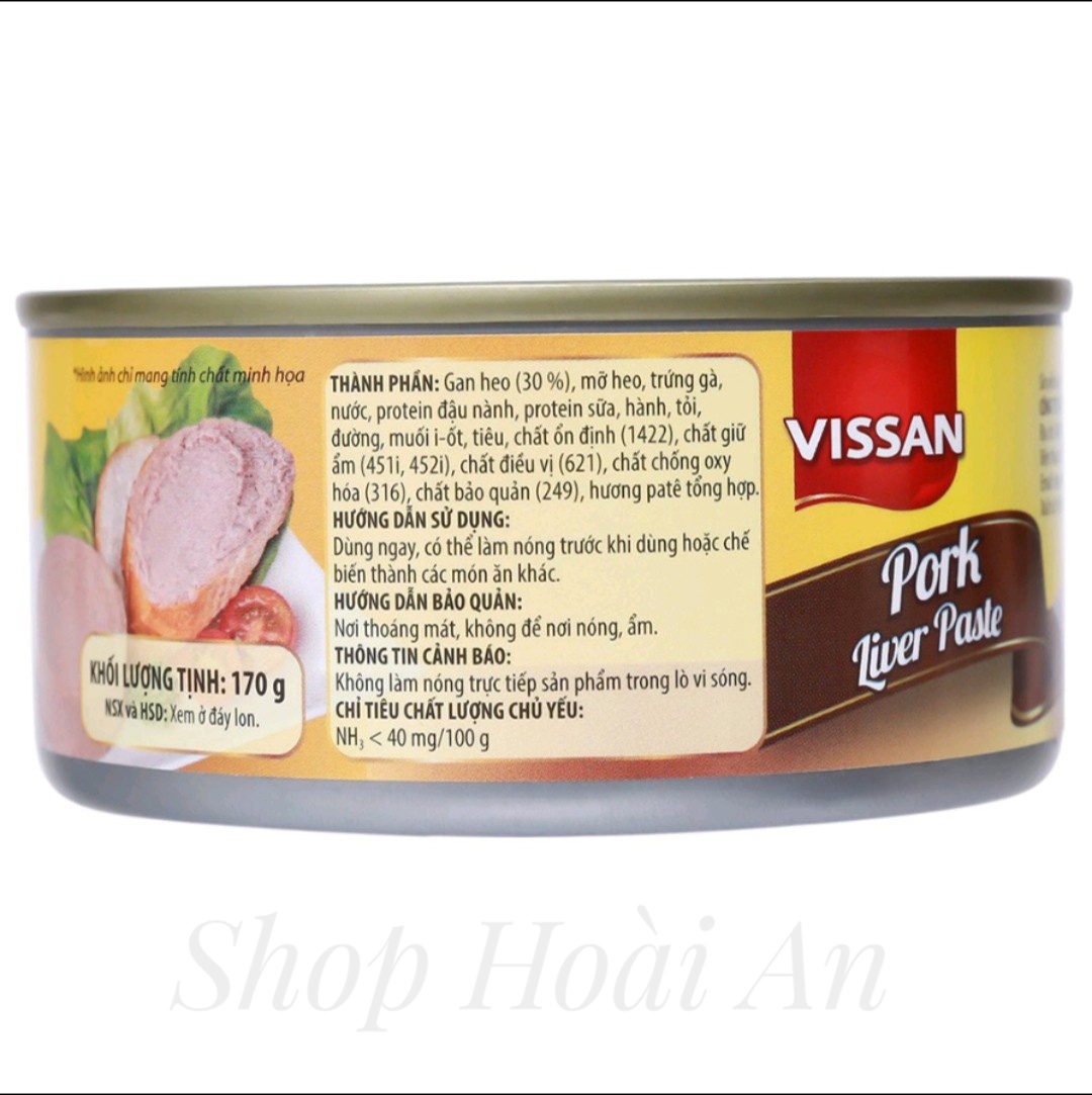 Pate Gan Heo Visan Hộp 170g (date Mới)