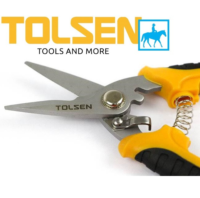Kéo cắt tự động mở 180mm multi-purpose scissors Tolsen 30042