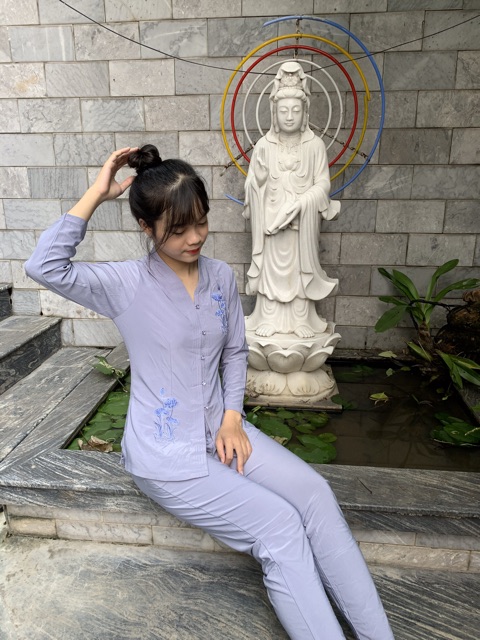 Đồ lam đi chùa. Mẫu balai thun
