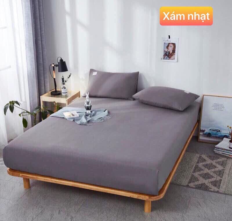 BỘ GA GỐI COTTON MỘT MÀU ĐƠN GIẢN