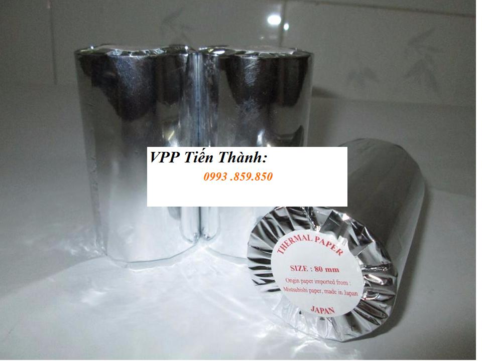100 Cuộn Giấy in nhiệt 75mm - 65gsm