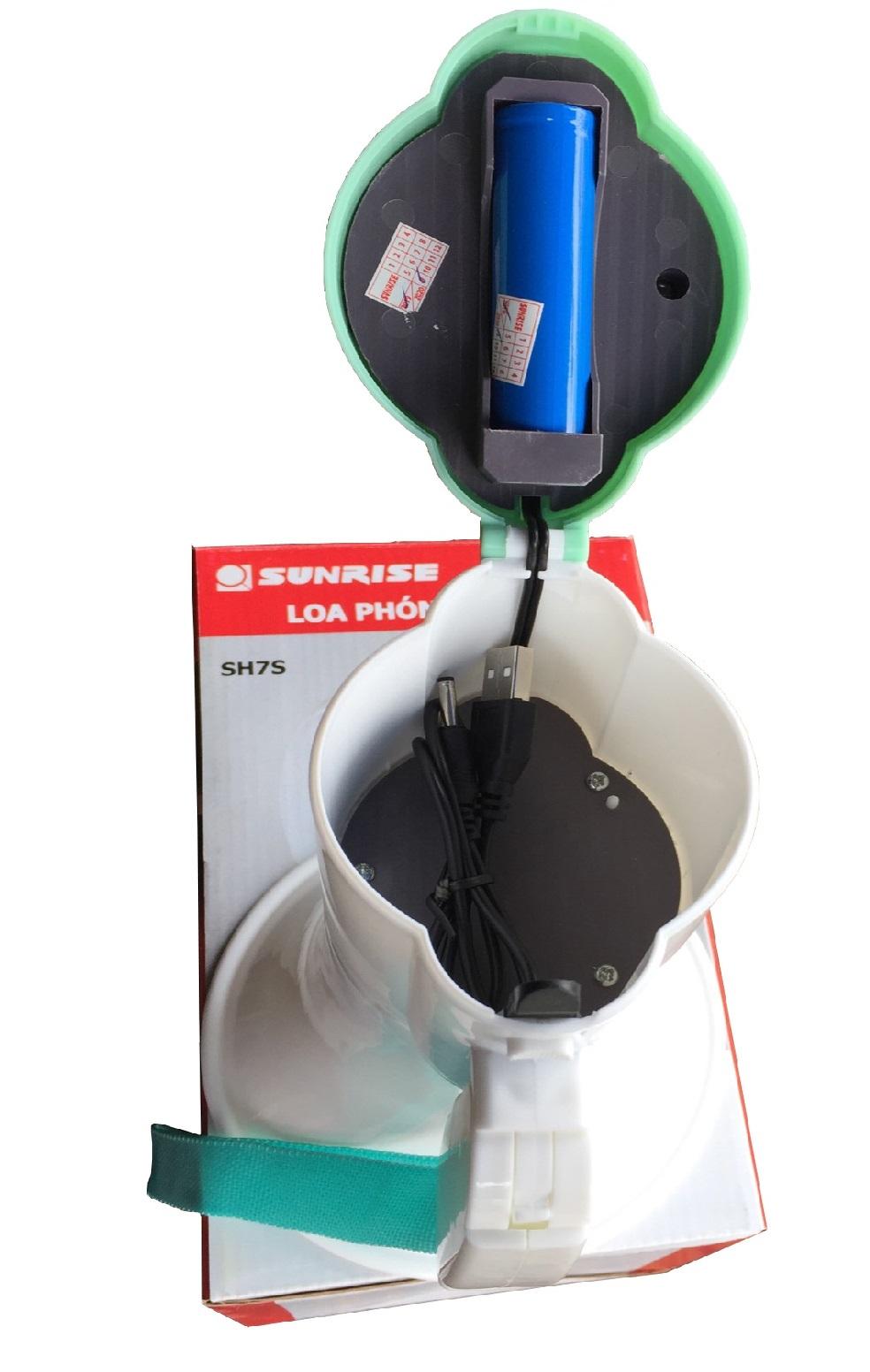 [HCM]Loa phóng thanh Sunrise SH7S pin đại (Xanh)