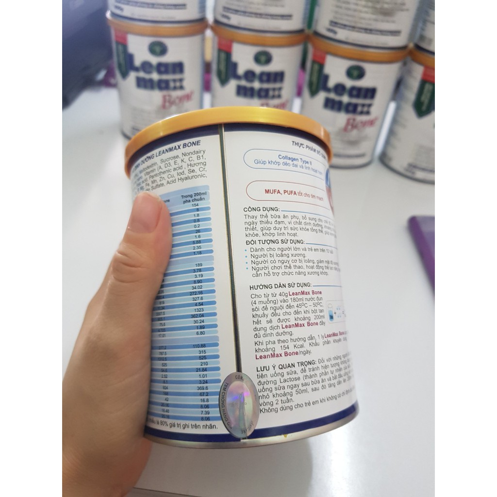 Sữa Nutricare Lean Max Bone (ngừa loãng xương) 900G