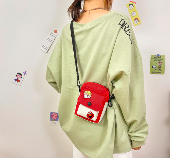 Túi vải canvas đựng điện thoại cute