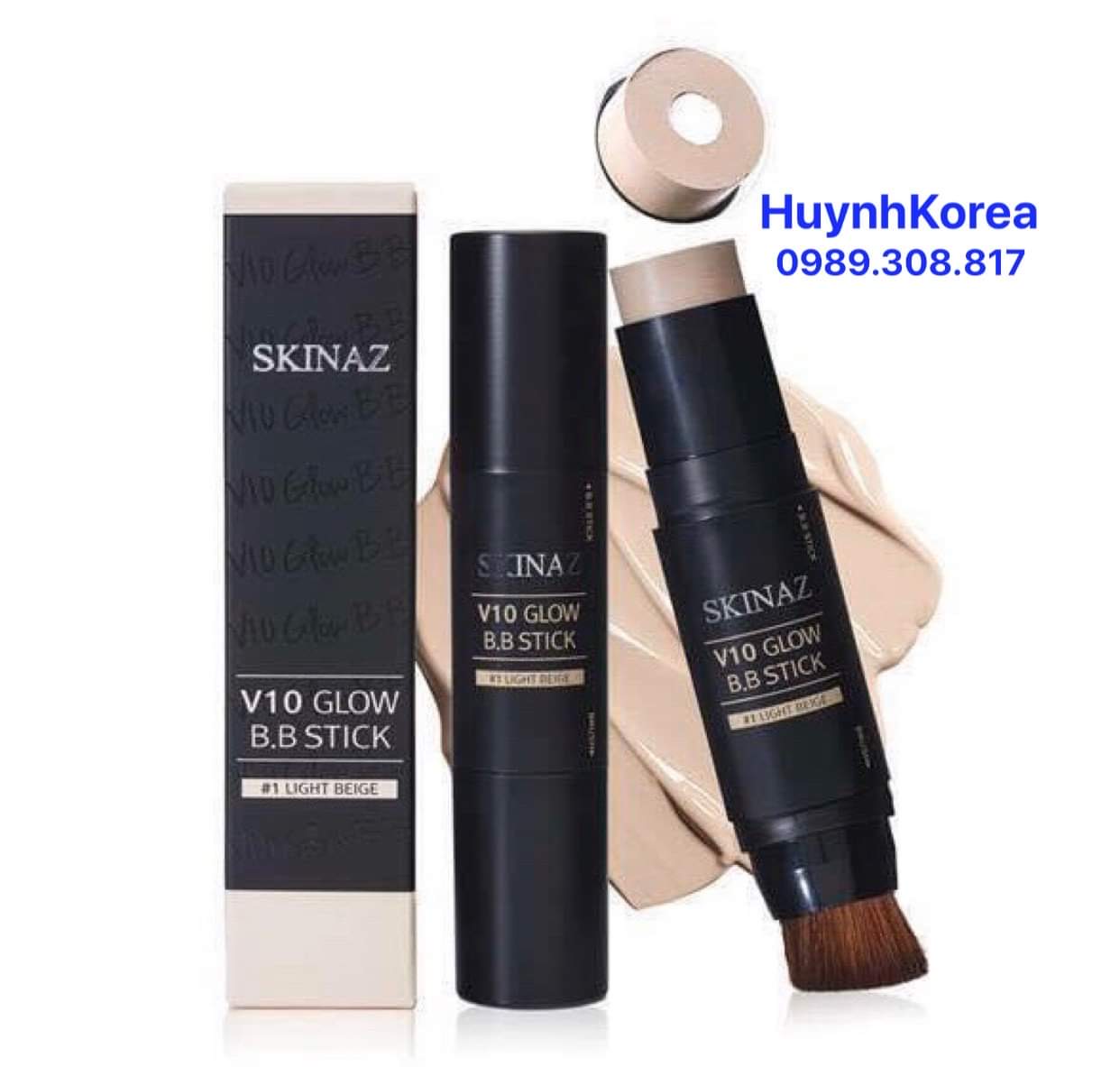 Kem nền che khuyết điểm cao cấp BB Stick V10 Glow Hàn Quốc ( BB Skinaz)
