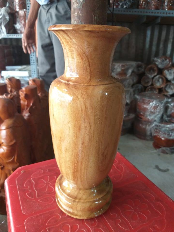 Ống đựng nhang gỗ gỏ cao 25cm