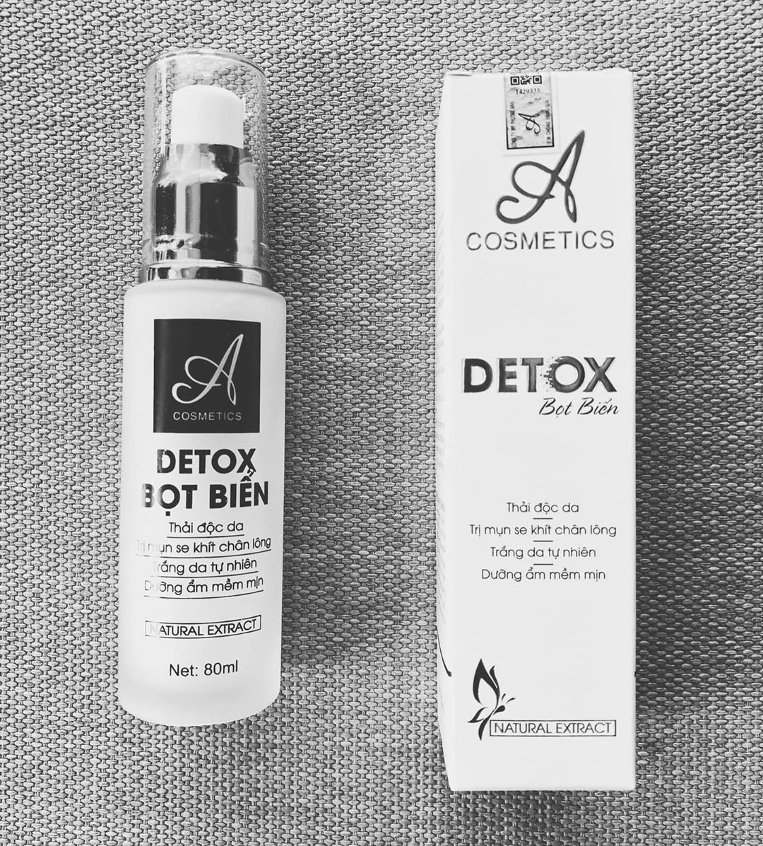 Detox bọt biển Acosmetic, giảm thâm, nám thải độc da mặt