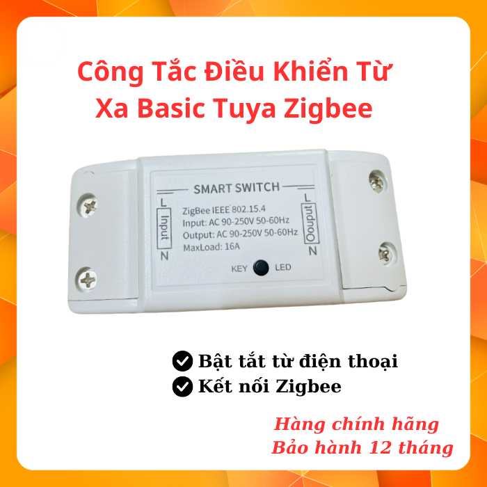 Công Tắc Zigbee Điều Khiển Từ Xa Tuya Basic