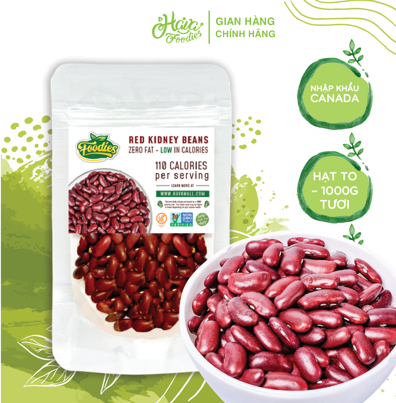 Đậu Đỏ Tây Argentina Havafood – Argentinian Red Kidney Beans