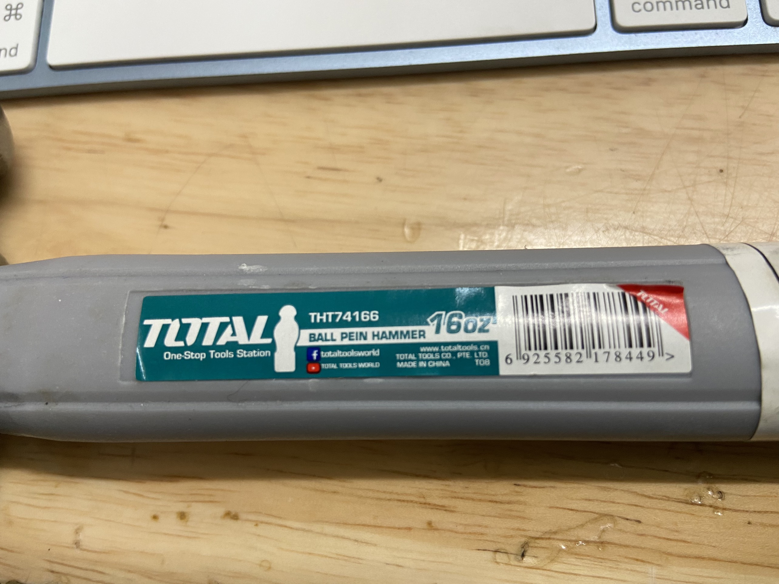 [HCM]Búa Đầu Tròn 450G Tht74166 Total