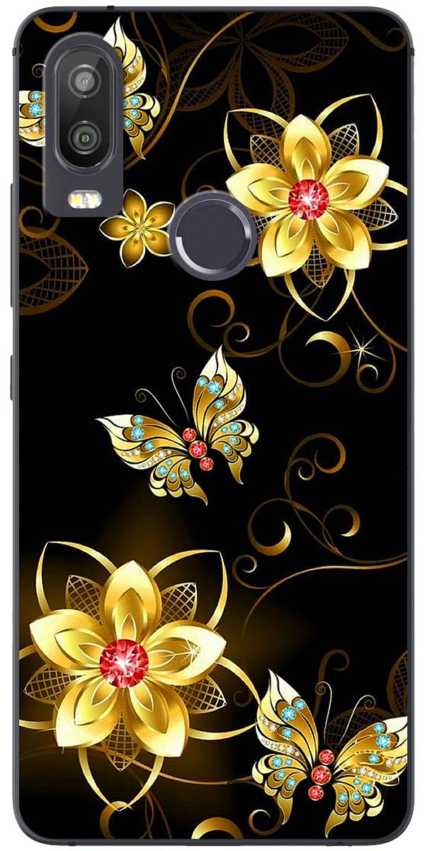 Ốp lưng dành cho Vsmart Active 1, Active 1+, Active 3, Live, Live 4 mẫu Hoa bướm vàng