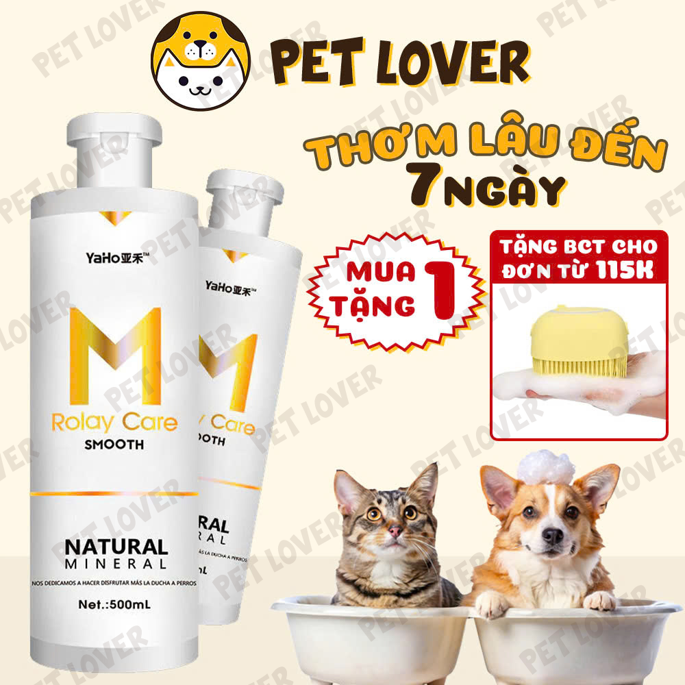 Sữa Tắm Cho Chó Thơm Lâu Dưỡng Lông Yaho Rolay Care Chai 500ml