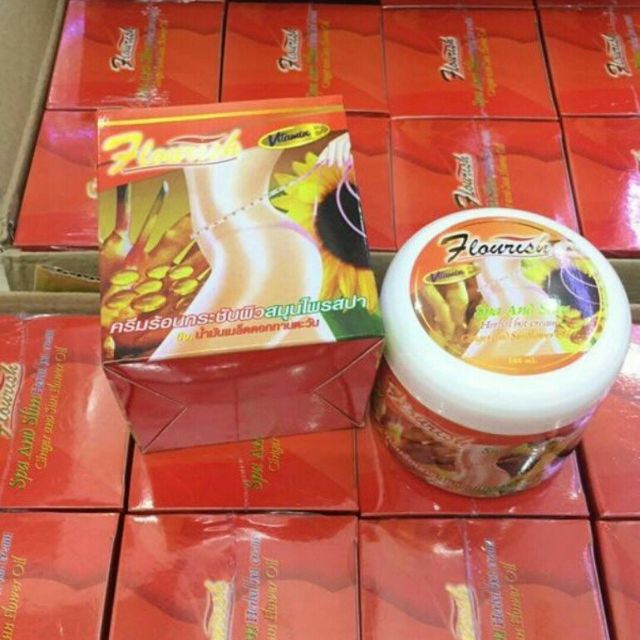 Kem Thoa Tan Mỡ Bụng Gừng Ớt Flourish Thái Lan