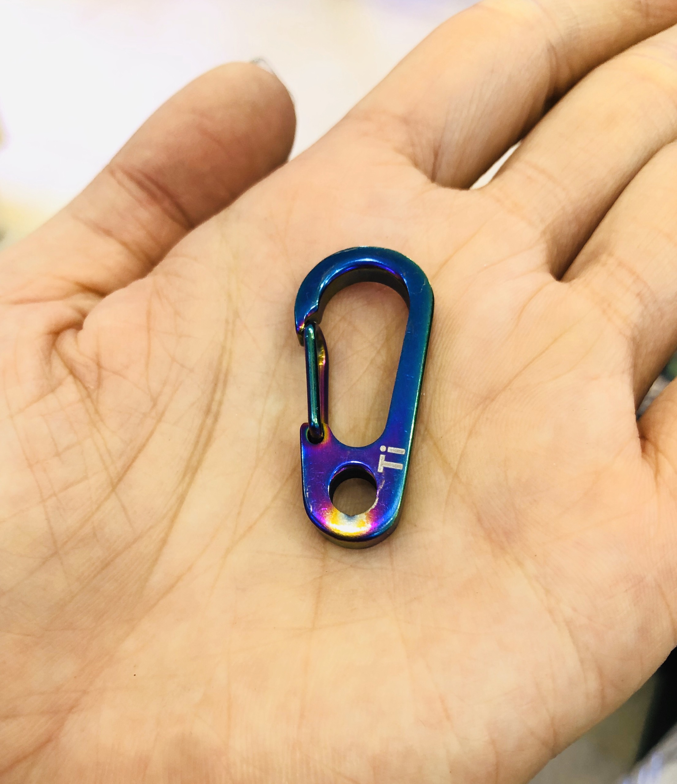 Móc khóa Carabiner EDC Titanium 35mm