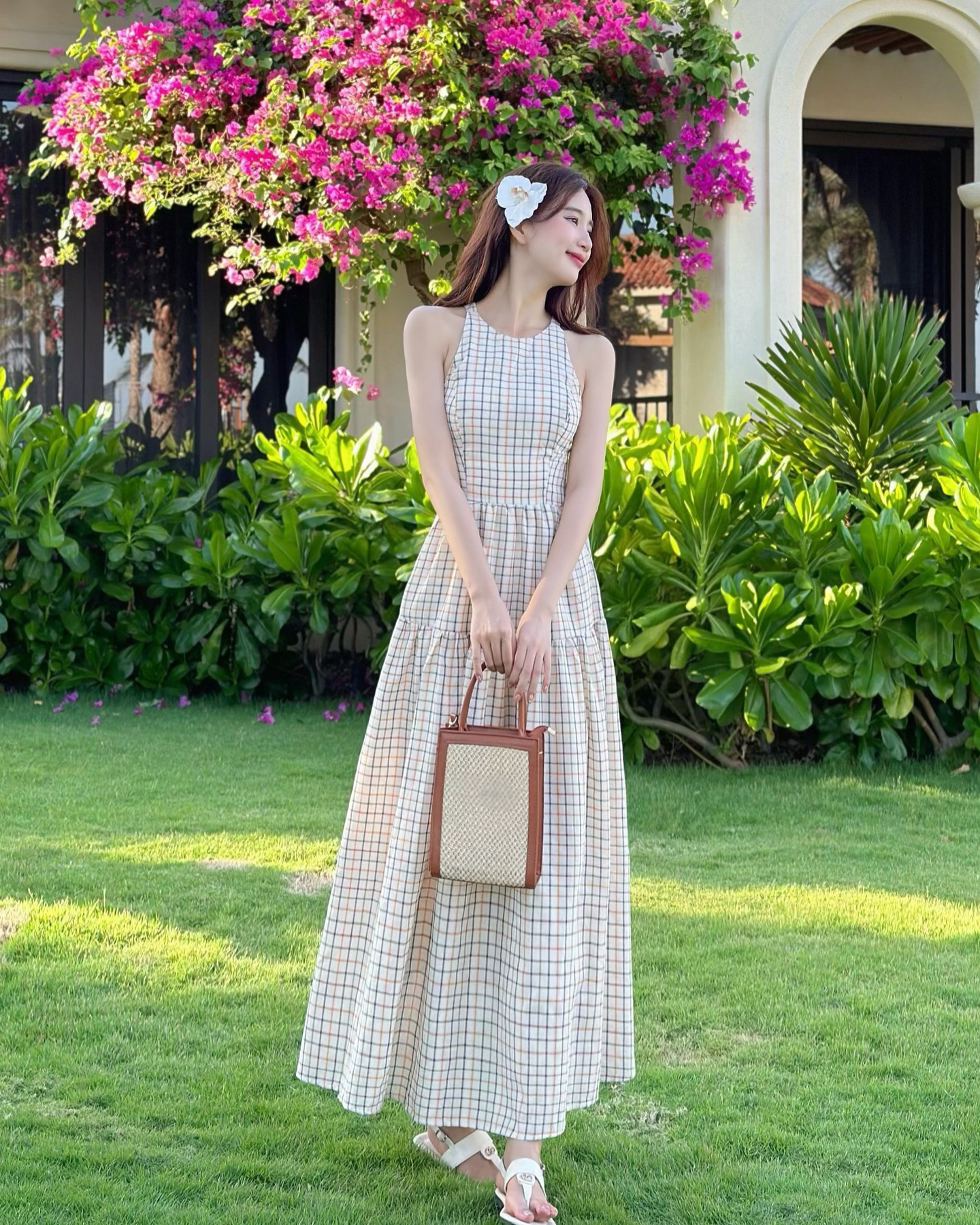 GOLA  - Đầm KATHRYN - Đầm dáng dài dây đan chéo sau lưng