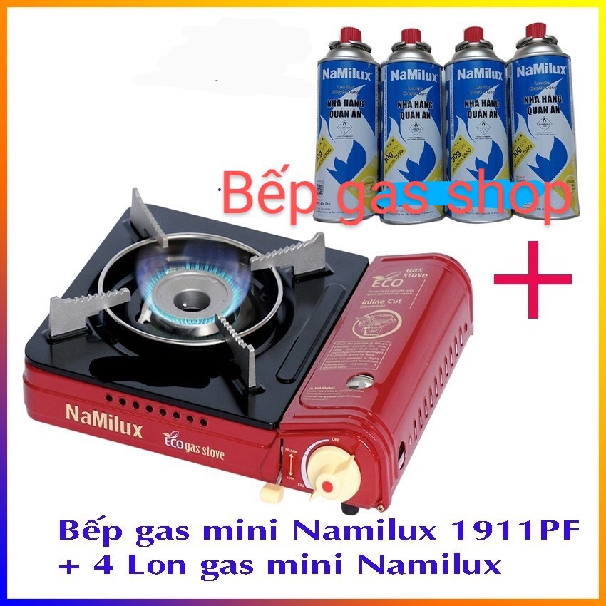 Combo bếp ga mini chống nổ namilux na 1911pf - hàng chính hãng 100%