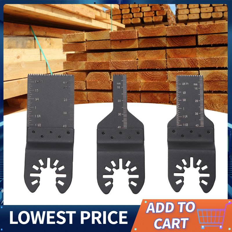 3Pcs Oscillating Multi Tool Saw Blades Precision Cutting Tool for Metal Wood Plastic