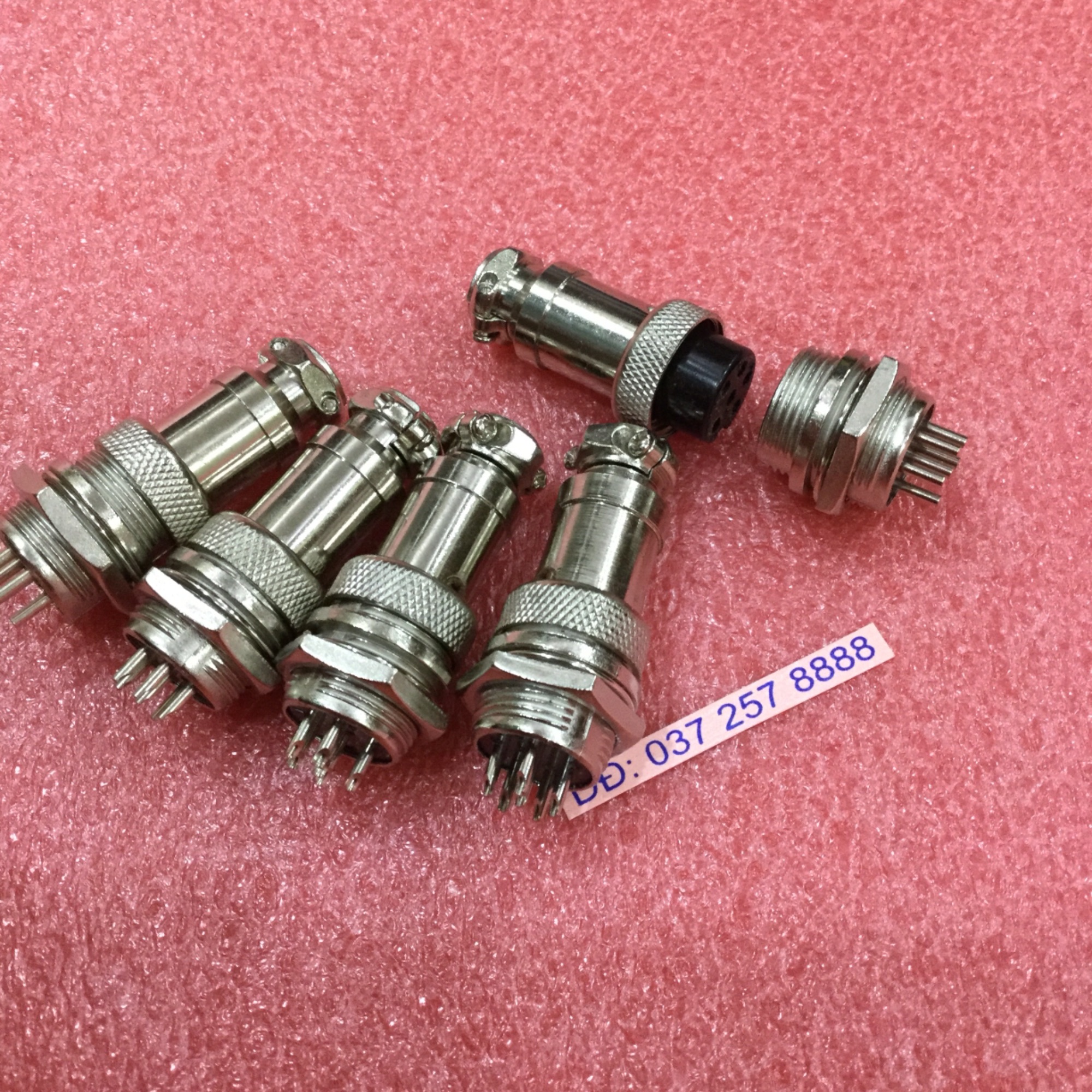 5 Jack sắt tròn M16GX16-6 P ( đầu đực cái )