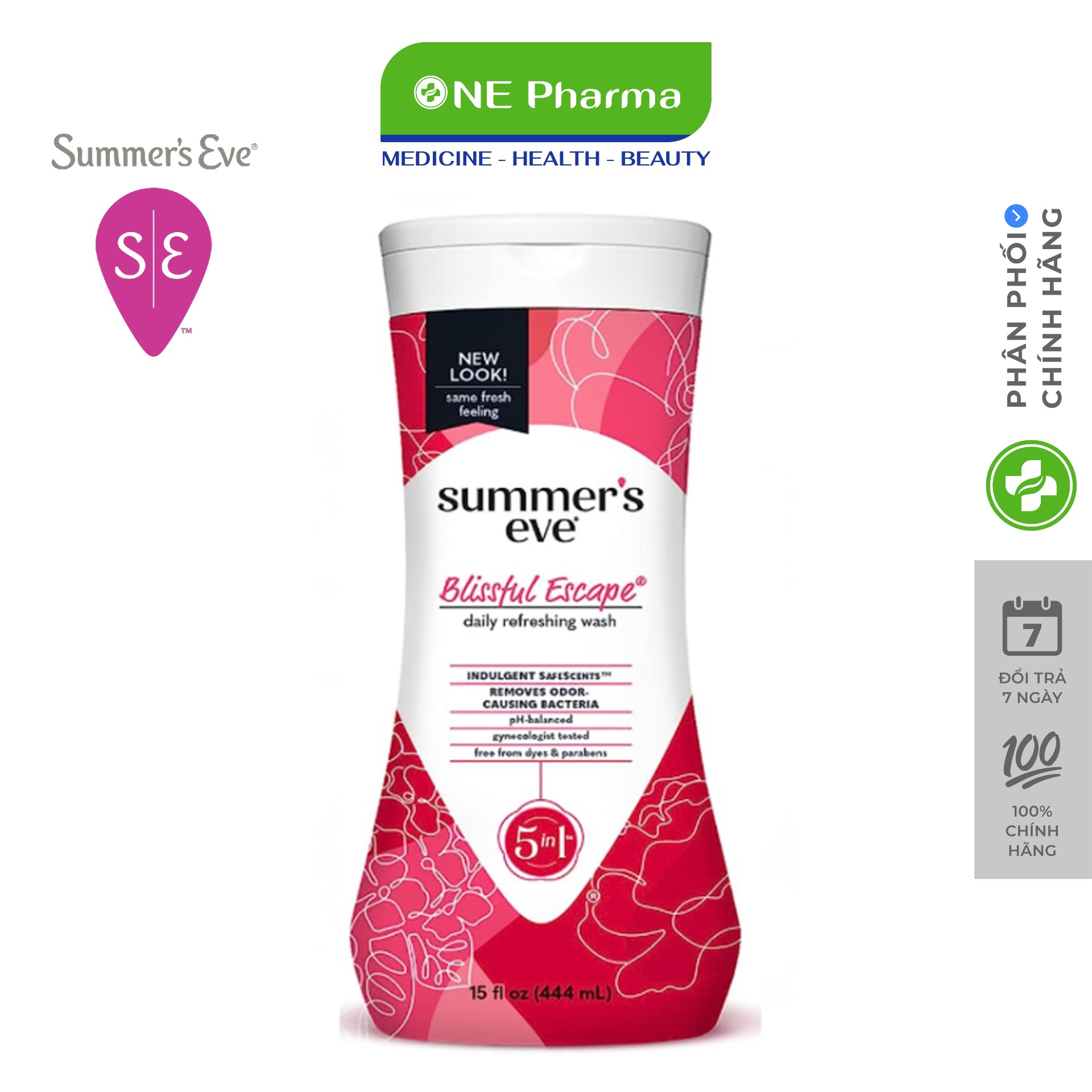 Nước rửa vệ sinh phụ nữ Summer’s Eve Refreshing Wash 444ml (Blissful Escape)