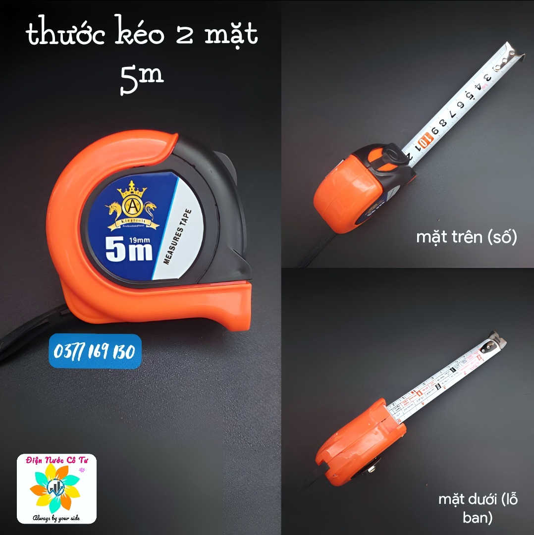 Thước kéo Số Thước kéo phong thủy 5m 2 mặt Kingtools