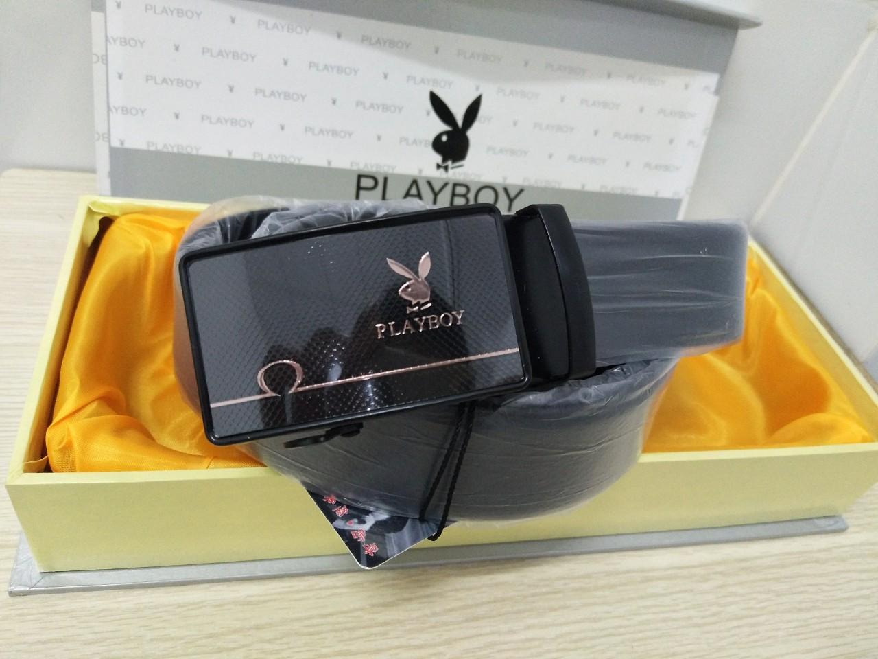 [HCM]Dây Nịt Thắt Lưng Nam Playboy Full Hộp Cao Cấp
