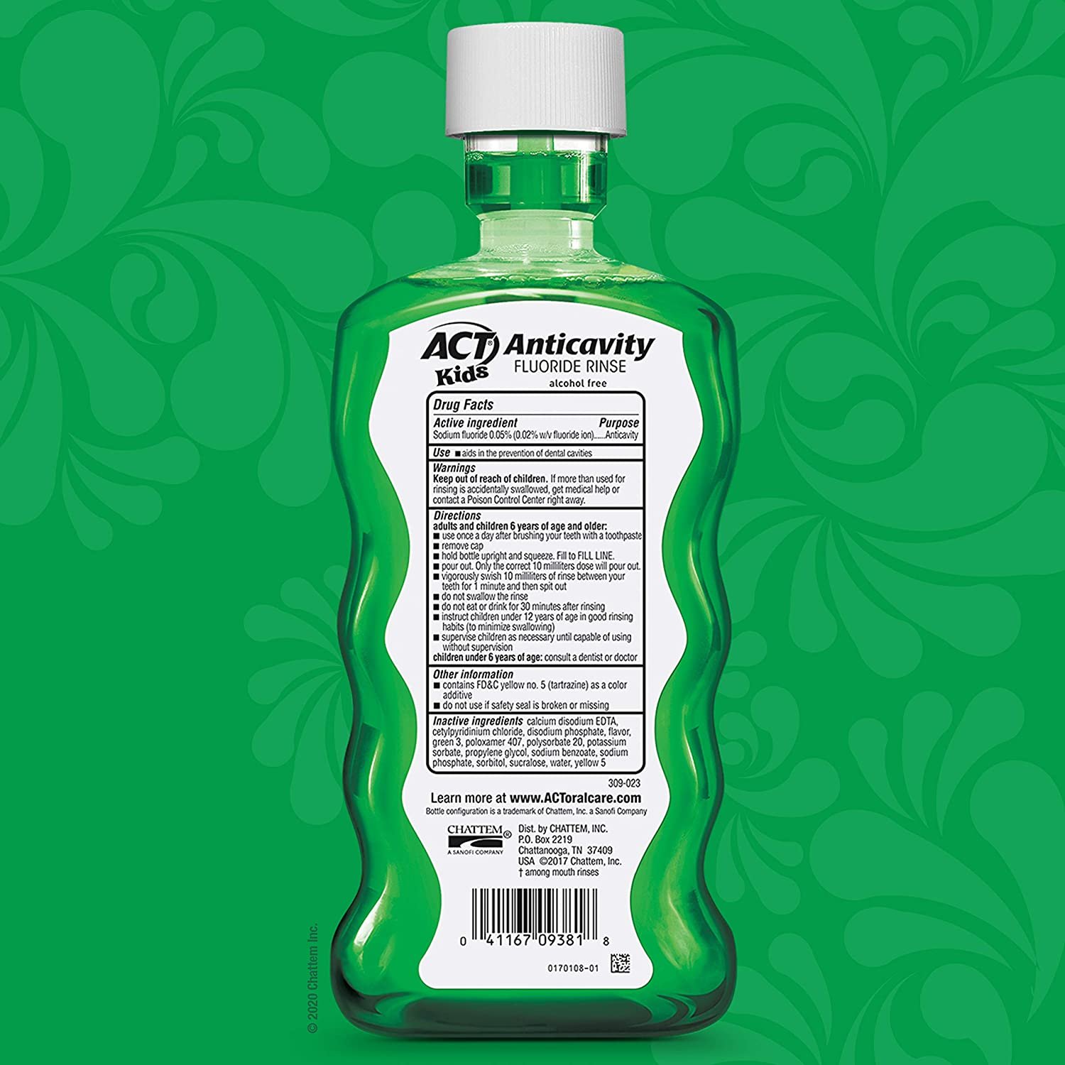 Nước súc miệng trẻ em ACT 500ml