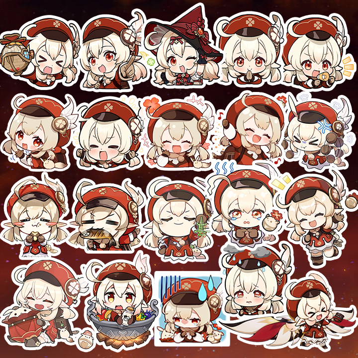 [Genshin Impact] Sticker Klee - Chibi klee ( set 20 hình )