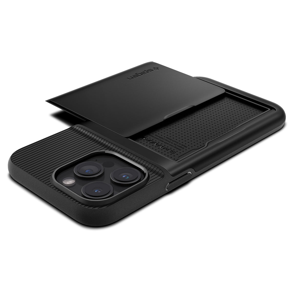 Ốp Lưng Spigen Slim Armor CS iPhone 15 Pro 15 ProMax - Black