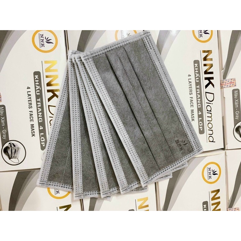 Khẩu trang kháng khuẩn 4 lớp NNK diamond