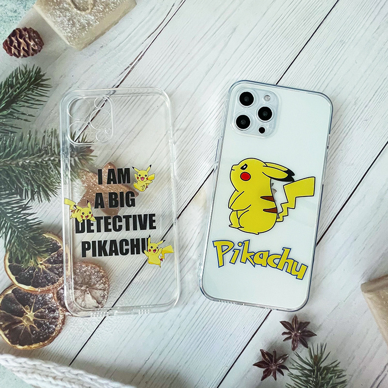 Ốp lưng iphone hình Pikachu dễ thương, bảo vệ camera