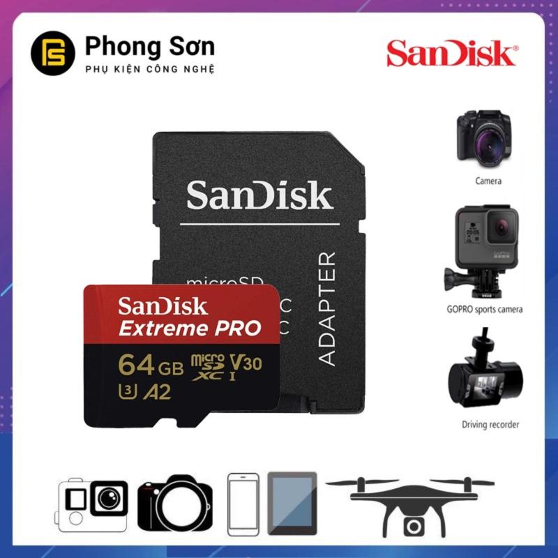 Thẻ nhớ Micro SDXC 64GB Extreme Pro 667X 100mb/s UHS-1 Sandisk
