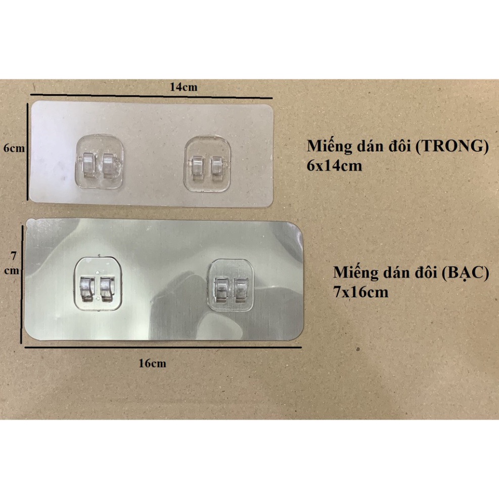 Miếng dán thay thế loại ĐÔI BẠC ( KT 16Cm x7Cm).ĐTVM