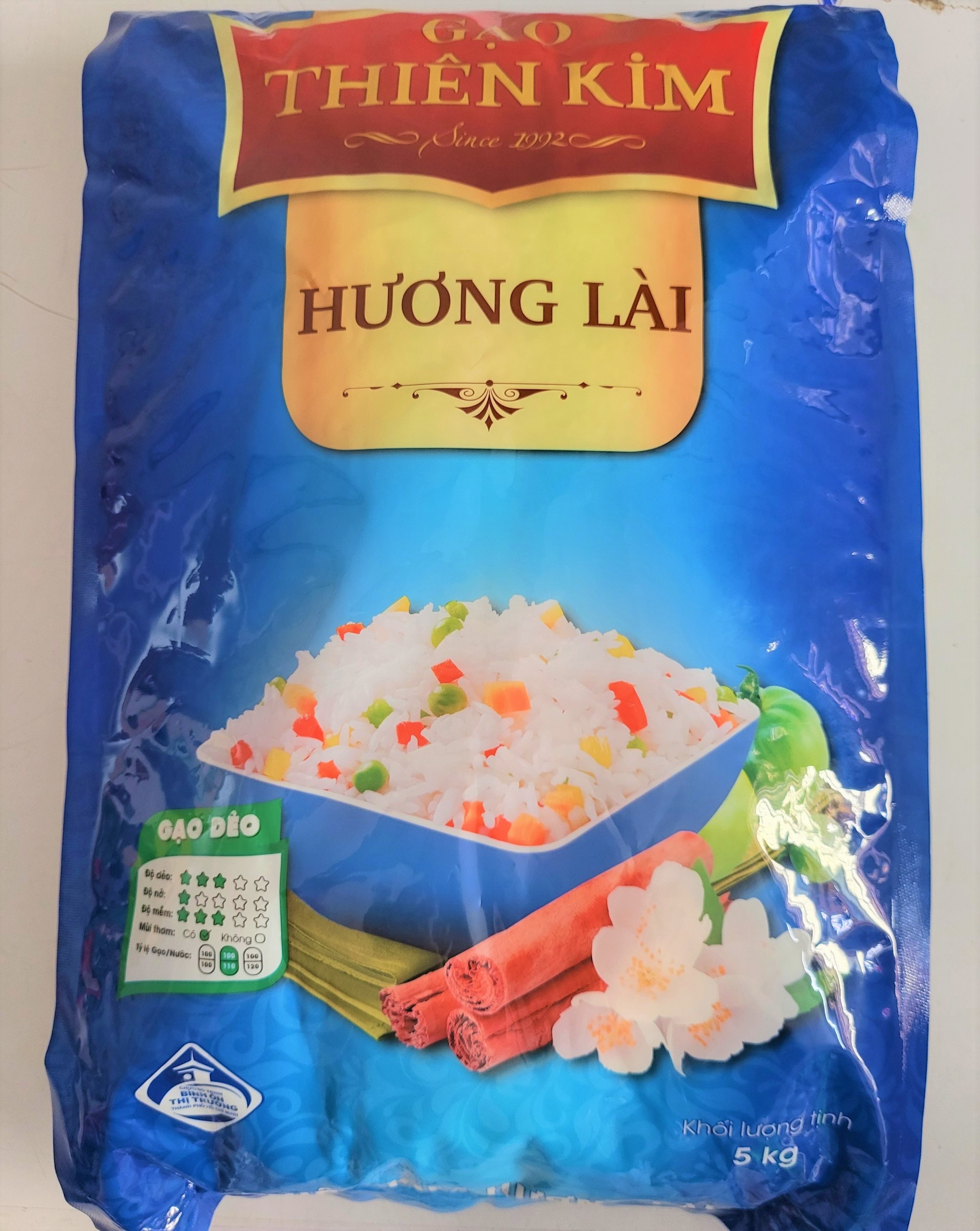 Gạo hương lài thiên kim jasmine rice