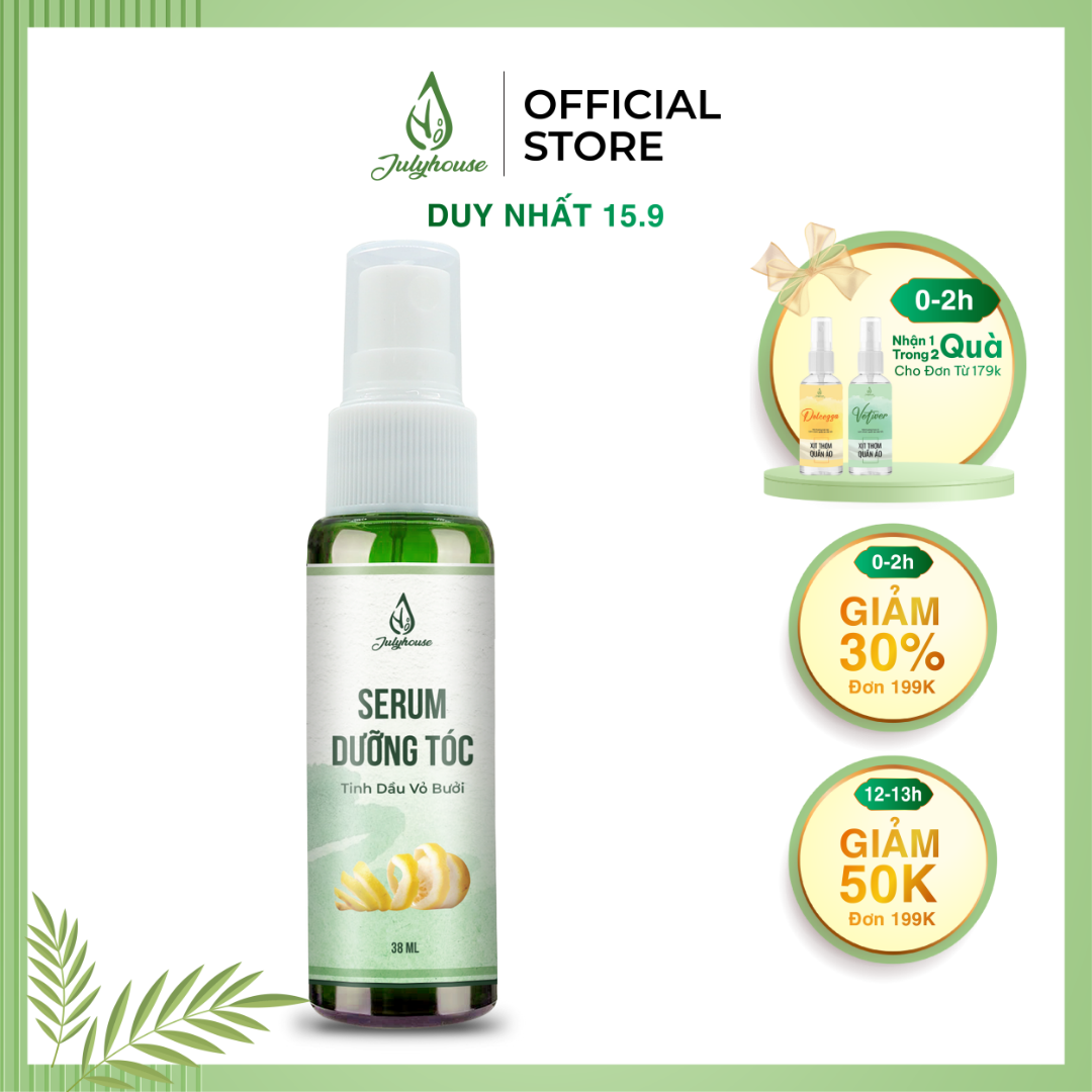 Serum dưỡng tóc tinh dầu Bưởi 38ml JULYHOUSE