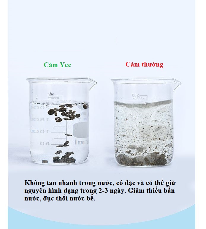 Thức ăn cám viên dán kính bể cho cá Aquafin (hộp 100ml)