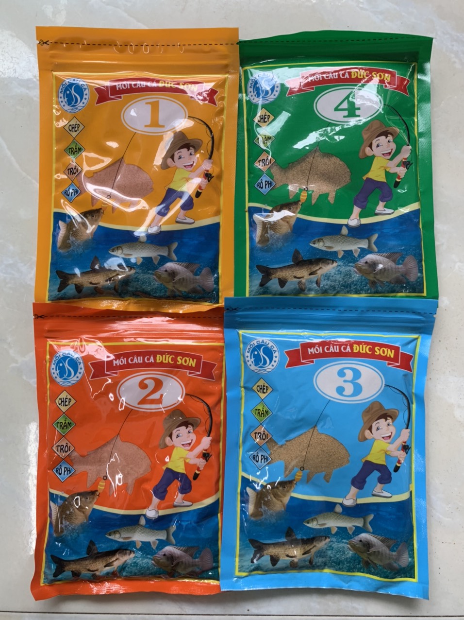 Mồi Đức Sơn Siêu Tốc , số 1 2 3 4 , Trắm Trắng