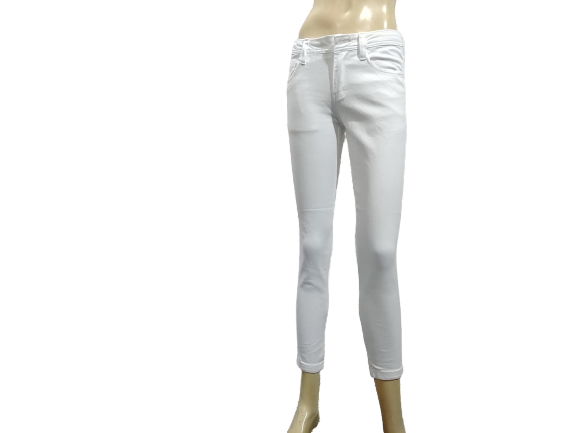 [HCM]Quần jean nữ dài màu trắng