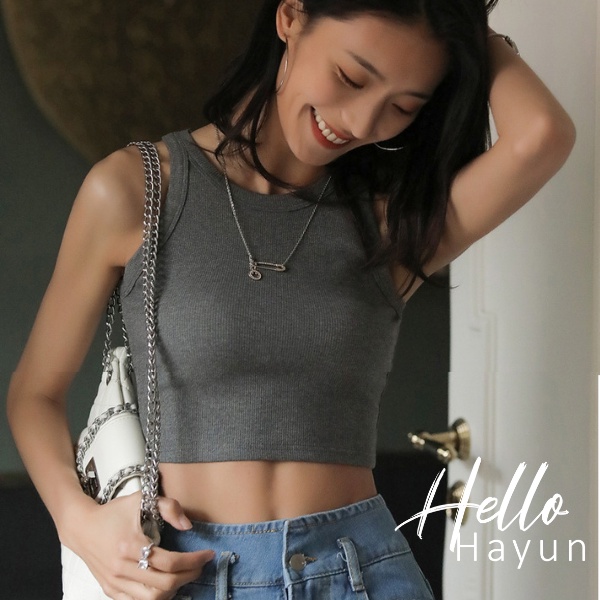 Áo thun ba lỗ croptop nữ sành điệu