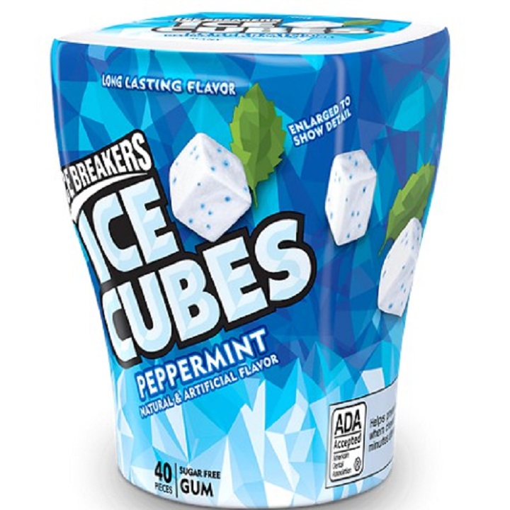 Singum Icebreakers Ice Cubes hộp 40 viên Mỹ. Nhiều vị