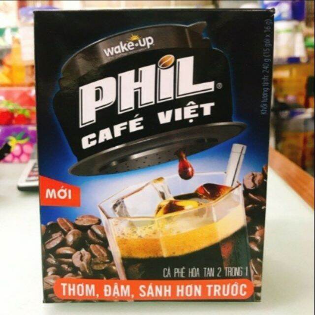 Cà phê PHIL hộp 240g (15 gói x 16g)