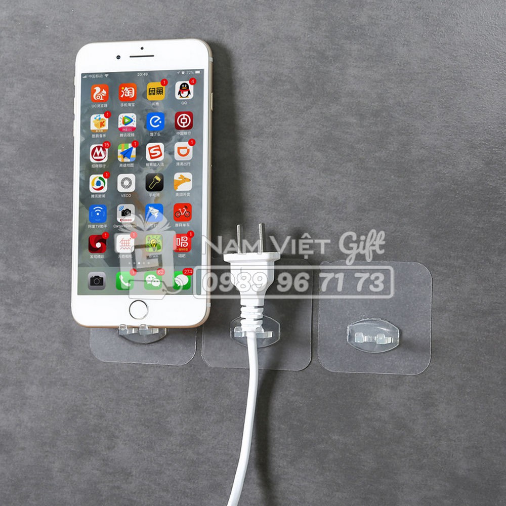 Miếng Dán Đỡ Dây Điện, Bàn Chải Đánh Răng, Móc Dán Tường