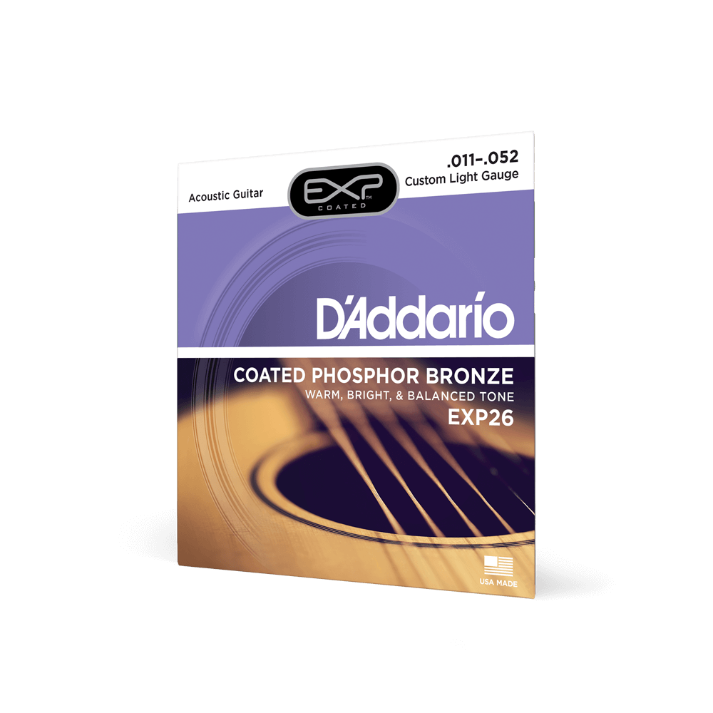 Dây đàn guitar acoustic D’Addario EXP26 Coated Phosphor Bronze