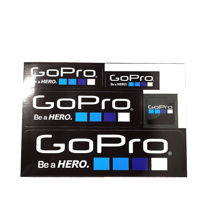 BỘ TEM DÁN LOGO GOPRO ( NỀN ĐEN / NỀN TRẮNG )