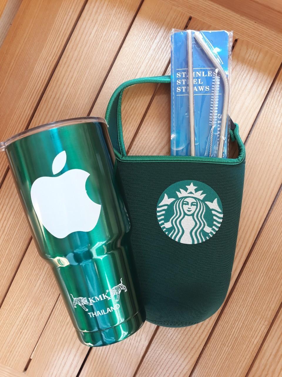 Ly Giữ Nhiệt Thái Lan 900ml Logo Táo