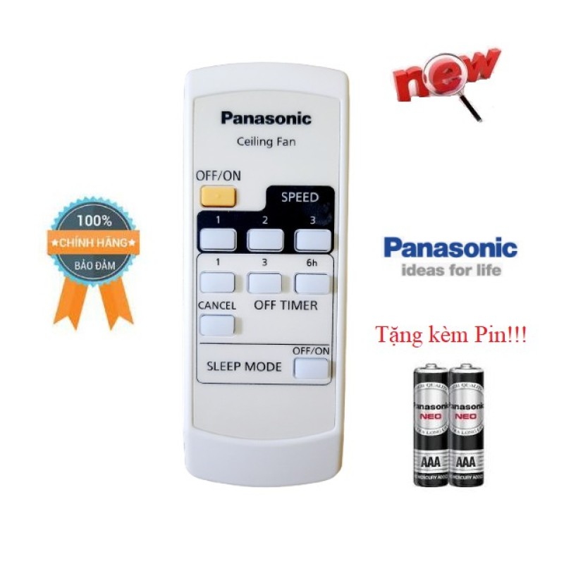 Bảng giá Điều khiển quạt trần Panasonic F56MPG/ F56MZG /F564- Hàng mới chính hãng 100% tặng kèm Pin-Điện tử Alex