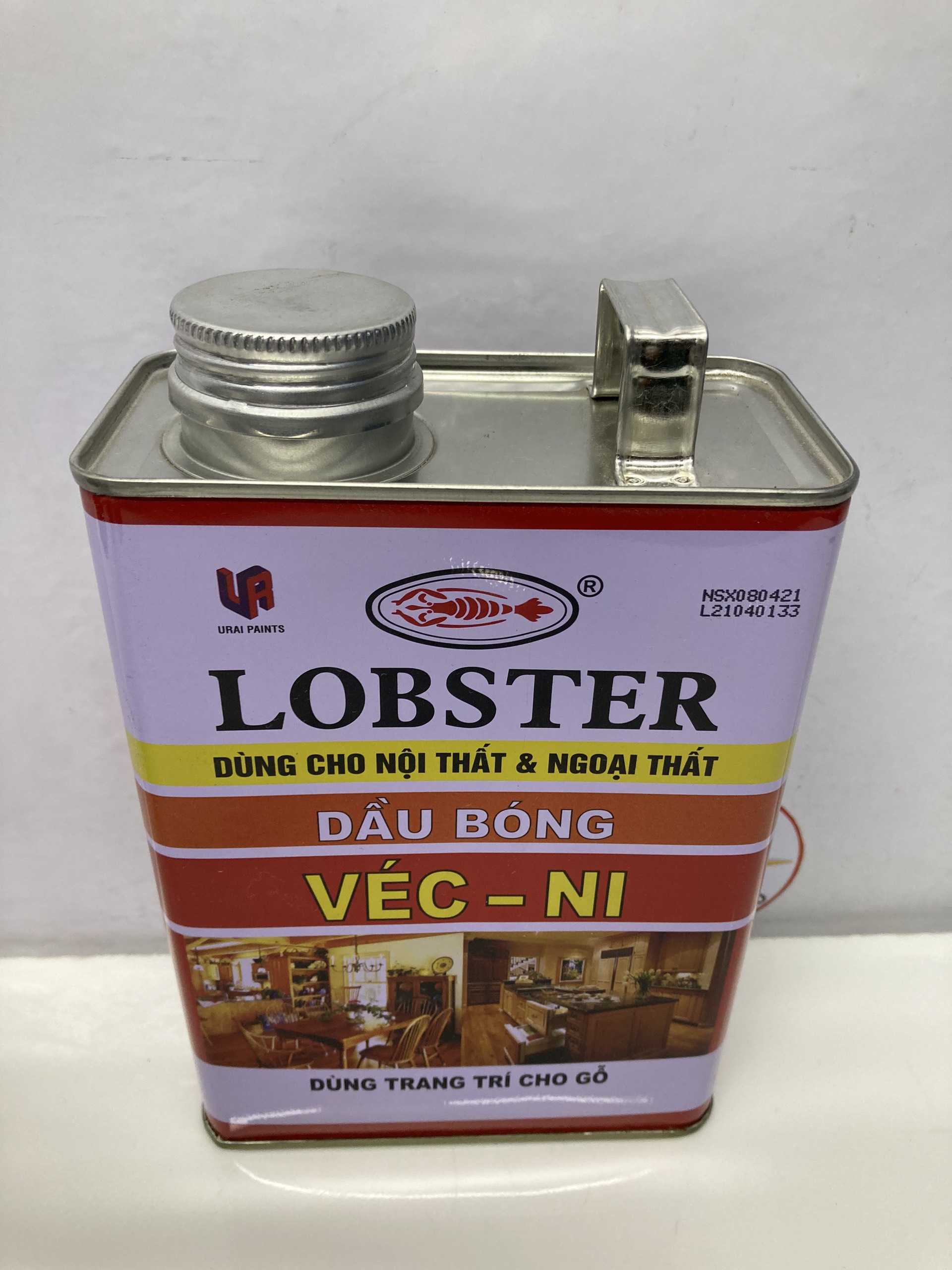 Sơn gỗ, sơn Véc Ni Lobster bảo vệ bề mặt gỗ 875ML